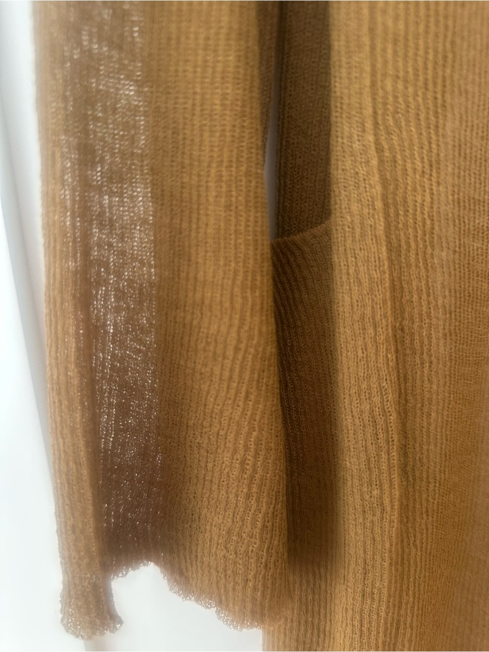 Zara Brown Lightweight Longline Knit cardigan jacket - Picture 13 of 14
